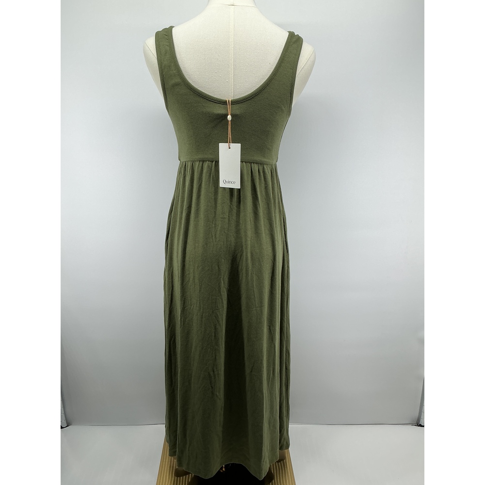 Bamboo Maternity Sleeveless Button Front Dress - Picture 2 of 3